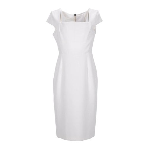 Pre-owned Roland Mouret Mid-length Dress In White