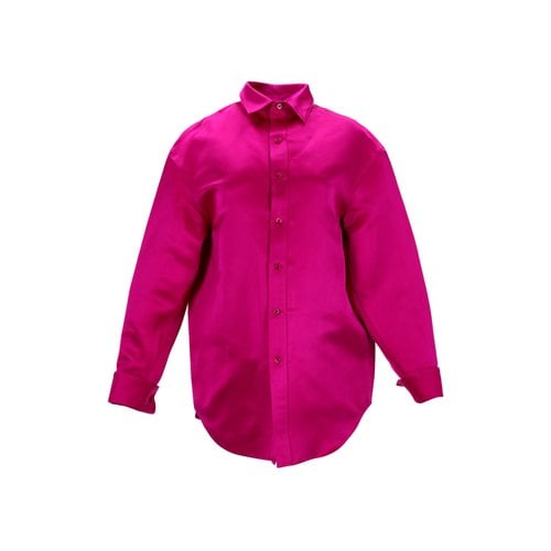 Pre-owned Balenciaga Silk Shirt In Pink