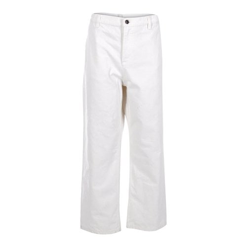 Pre-owned The Row Trousers In White