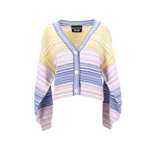 Pre-owned Moschino Cardigan In Multicolour