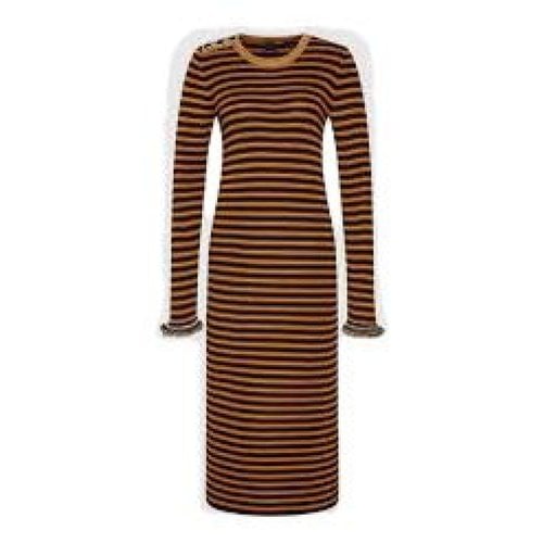Pre-owned Pinko Maxi Dress In Brown