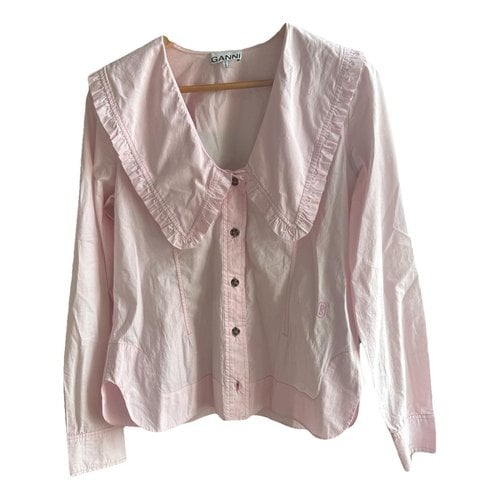 Pre-owned Ganni Shirt In Pink