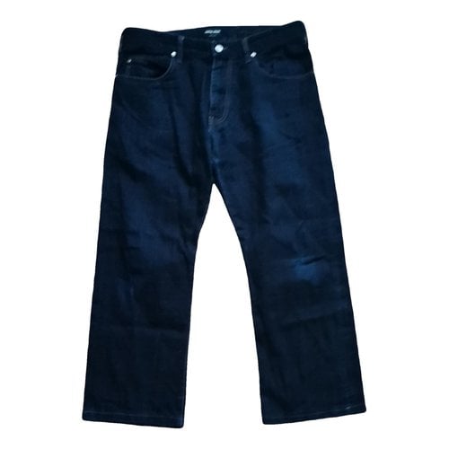 Pre-owned Giorgio Armani Straight Jeans In Anthracite