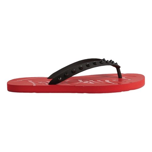 Pre-owned Christian Louboutin Sandals In Red