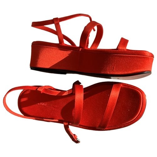 Pre-owned The Row Sandal In Red