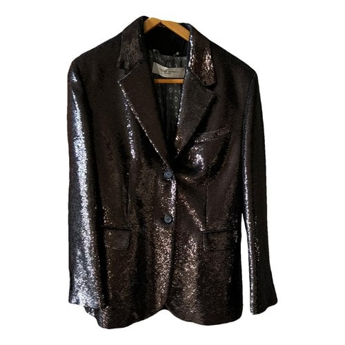 Pre-owned Golden Goose Glitter Suit Jacket In Anthracite