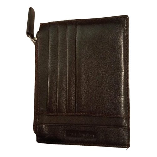 Pre-owned Byblos Leather Wallet In Brown