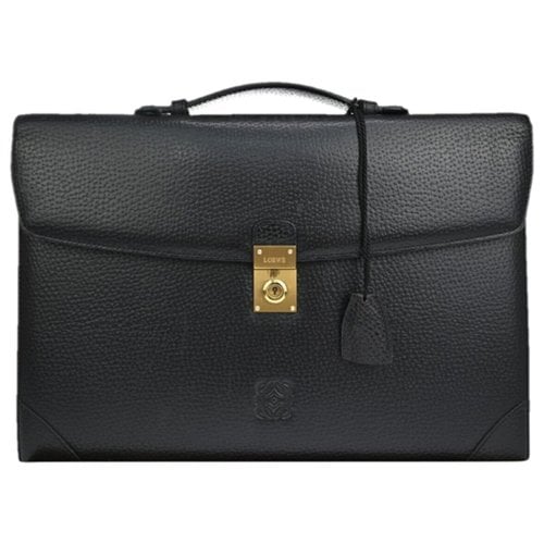 Pre-owned Loewe Leather Small Bag In Black