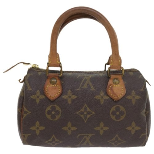 Pre-owned Louis Vuitton Néo Speedy Cloth Handbag In Brown