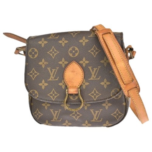 Pre-owned Louis Vuitton Saint Cloud Cloth Handbag In Brown