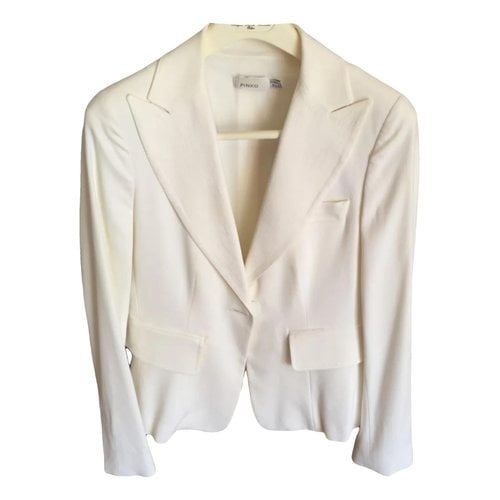 Pre-owned Pinko Suit Jacket In White