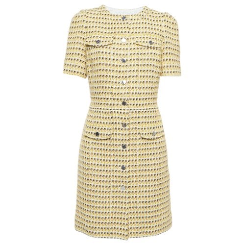 Pre-owned Maje Dress In Yellow