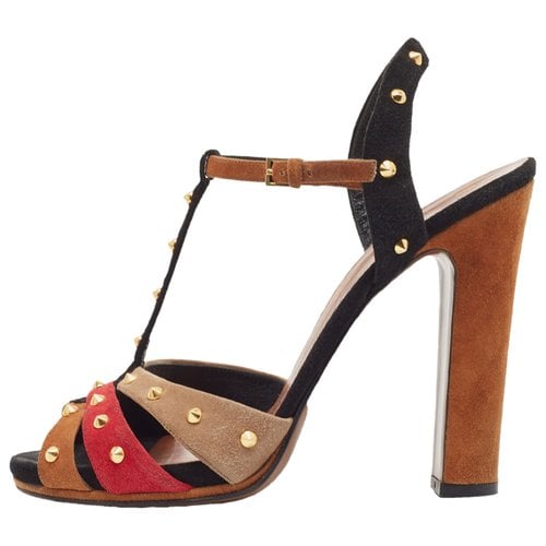 Pre-owned Gucci Sandal In Brown
