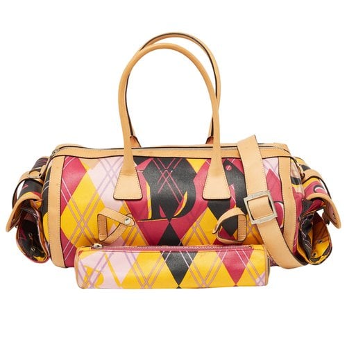 Pre-owned Dior Leather Satchel In Multicolour