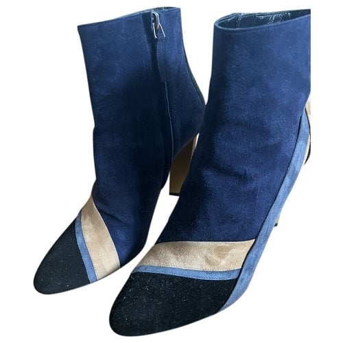 Pre-owned Pierre Hardy Boots In Blue