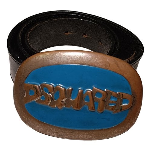Pre-owned Dsquared2 Leather Belt In Black