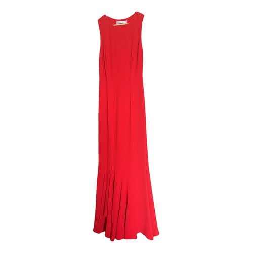 Pre-owned Dior Maxi Dress In Red