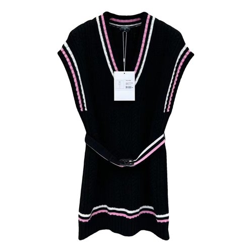 Pre-owned Chanel Cashmere Mini Dress In Black