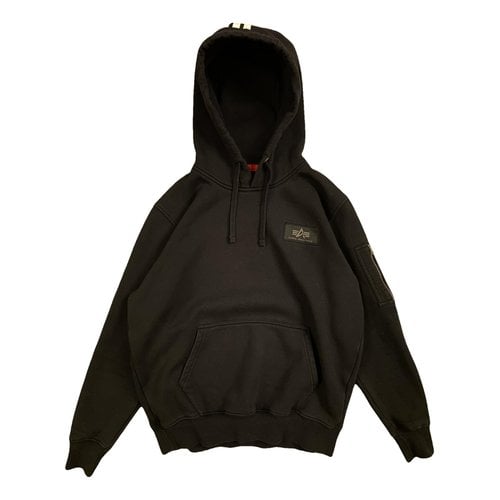 Pre-owned Alpha Industries Sweatshirt In Black
