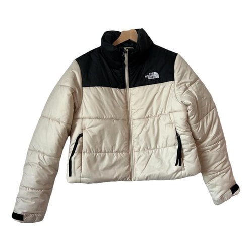 Pre-owned The North Face Puffer In Beige