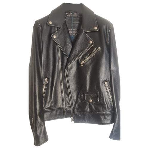 Pre-owned Jeckerson Leather Jacket In Black