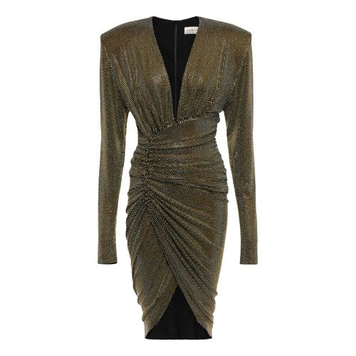 Pre-owned Alexandre Vauthier Mid-length Dress In Metallic