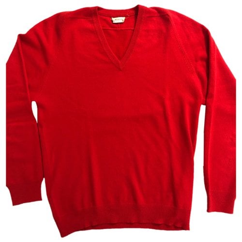 Pre-owned Saint Laurent Cashmere Pull In Red