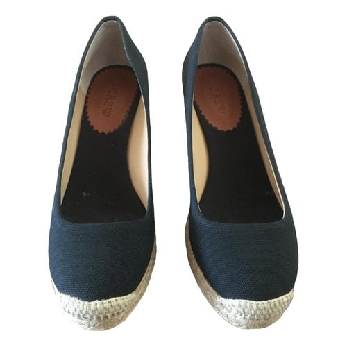 Pre-owned Jcrew Cloth Espadrilles In Navy
