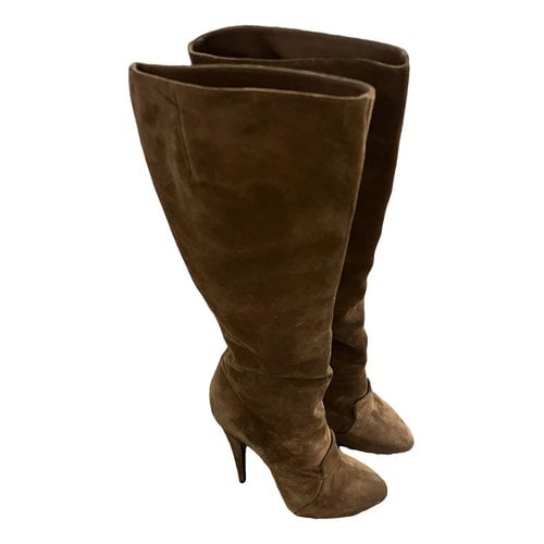 Pre-owned Givenchy Boots In Camel