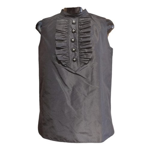Pre-owned Chanel Silk Vest In Black