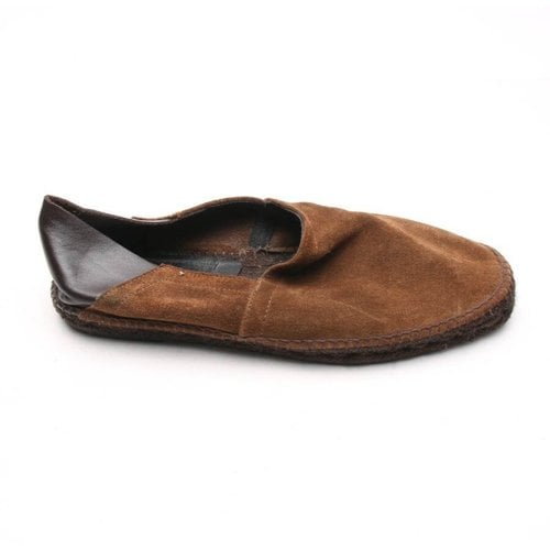 Pre-owned Tom Ford Leather Flats In Brown