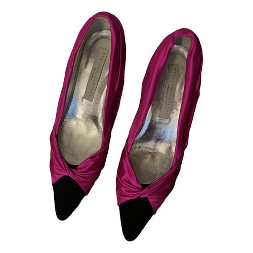 Pre-owned Stella Mccartney Vegan Leather Heels In Pink