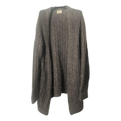 Pre-owned Acne Studios Wool Cardigan In Anthracite