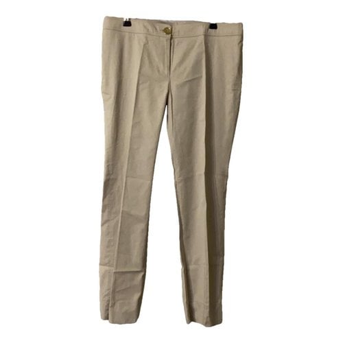 Pre-owned Burberry Straight Pants In Beige