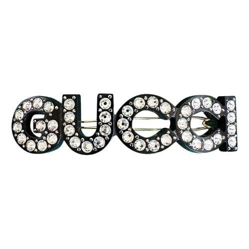 Pre-owned Gucci Crystal Hair Accessory In Black