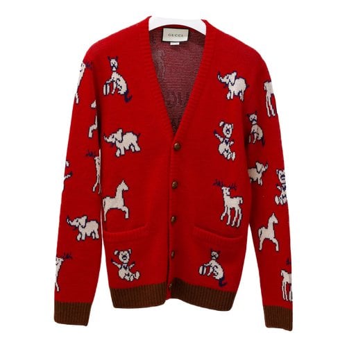 Pre-owned Gucci Wool Knitwear & Sweatshirt In Red