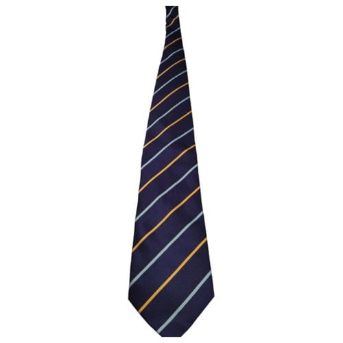 Pre-owned Roccobarocco Silk Tie In Blue