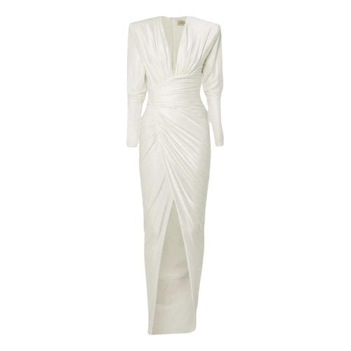 Pre-owned Alexandre Vauthier Maxi Dress In White