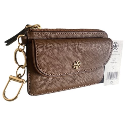 Pre-owned Tory Burch Leather Wallet In Brown
