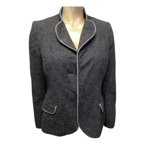 Pre-owned Moschino Cheap And Chic Wool Blazer In Grey