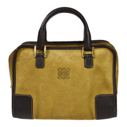 Pre-owned Loewe Amazona Handbag In Yellow