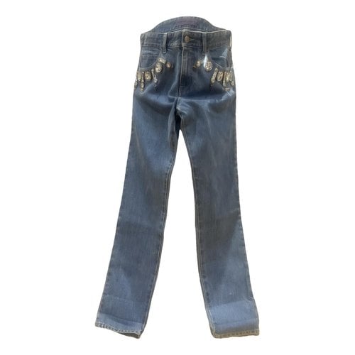 Pre-owned Emanuel Ungaro Slim Jeans In Blue
