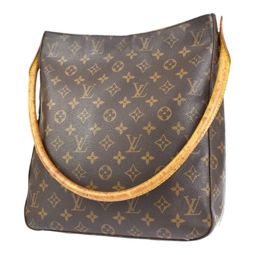 Pre-owned Louis Vuitton Looping Cloth Handbag In Brown