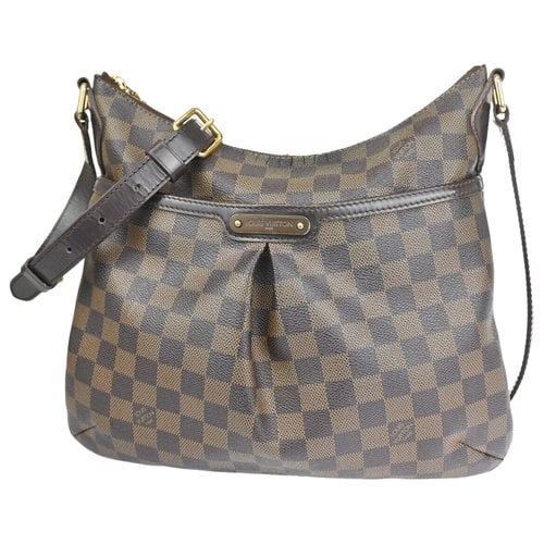 Pre-owned Louis Vuitton Bloomsbury Cloth Handbag In Brown
