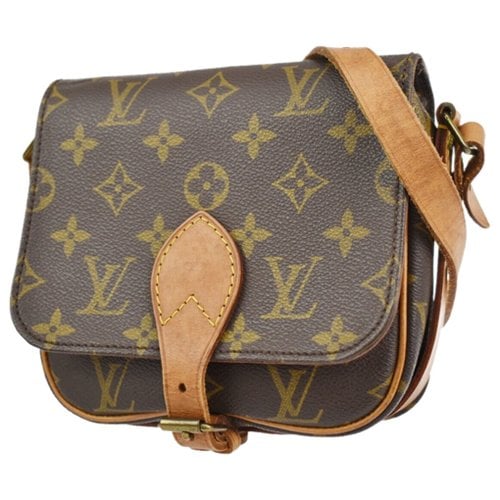Pre-owned Louis Vuitton Cartouchière Cloth Handbag In Brown