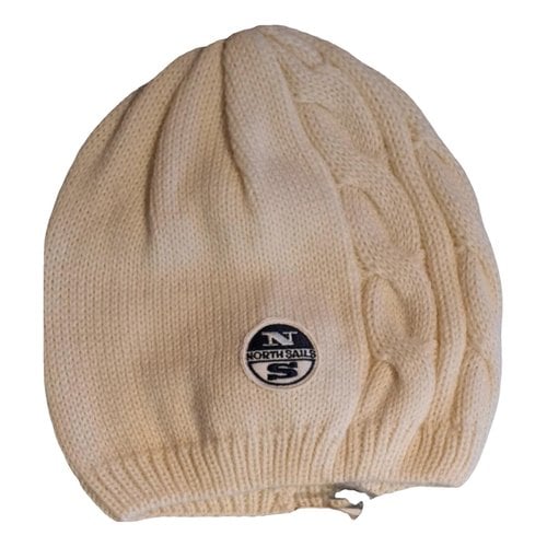 Pre-owned North Sails Wool Beanie In White