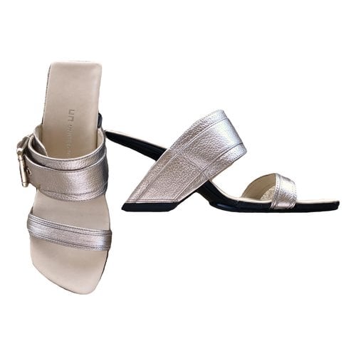 Pre-owned United Nude Leather Sandals In Gold