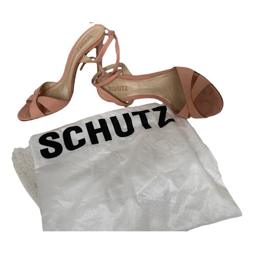 Pre-owned Schutz Leather Sandal In Pink