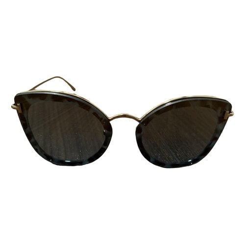 Pre-owned Tom Ford Oversized Sunglasses In Blue