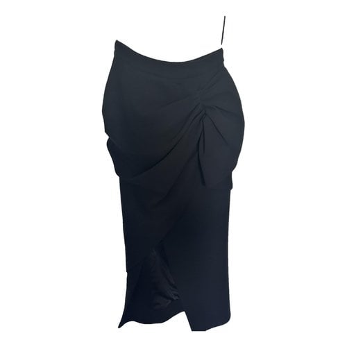 Pre-owned Maticevski Wool Mid-length Skirt In Black